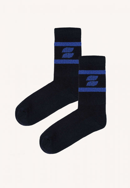logo sock | midnight-kingsblue