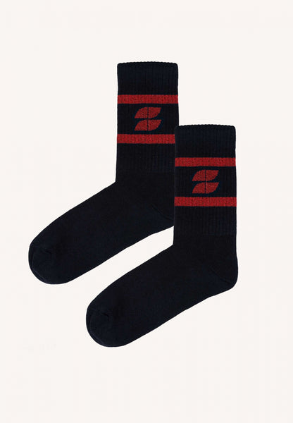 logo sock | midnight-poppi