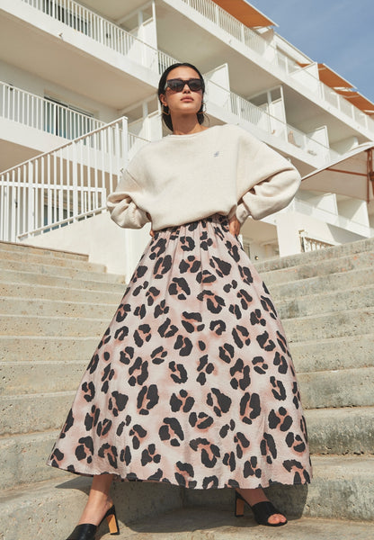 juta cheetah skirt | cheetas print