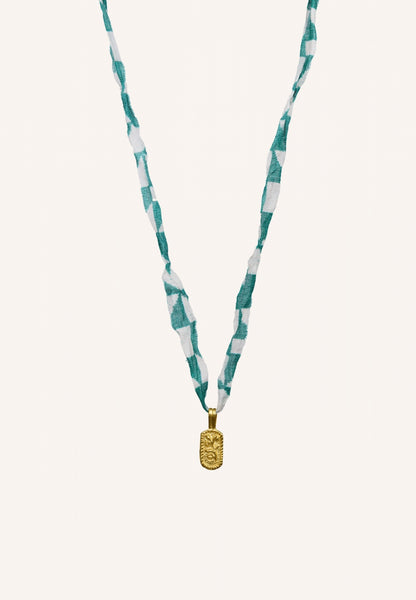 varanasi necklace | graphic green